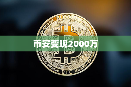 币安变现2000万